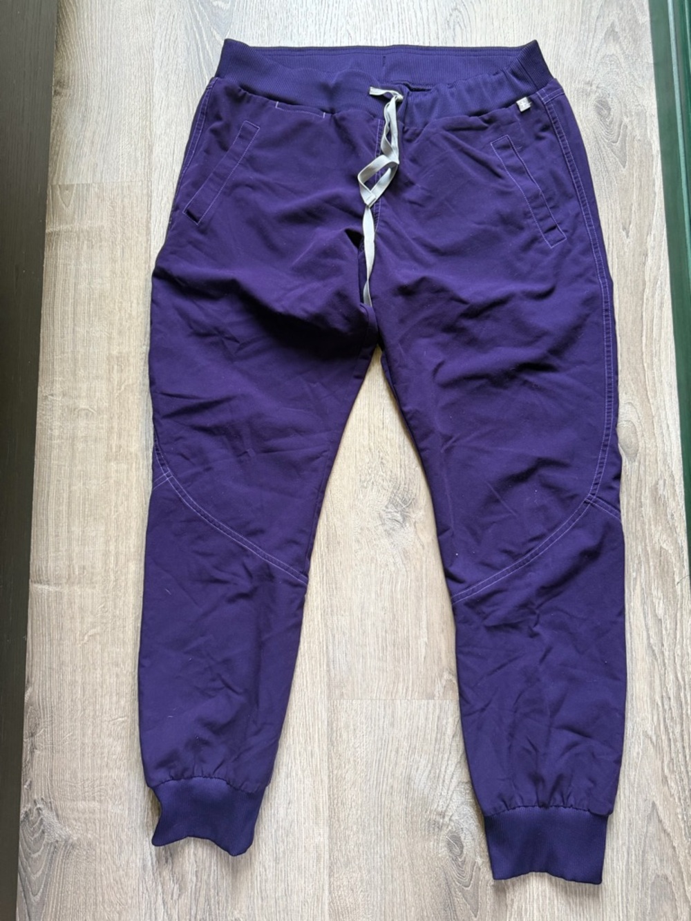 Figs Purple Drawstring Track Joggers